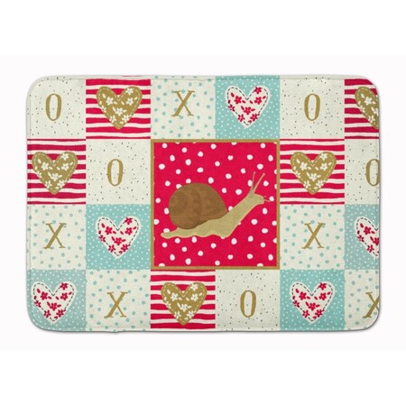 Carolines Treasures 19 x 27 in. Garden Snail Machine Washable Memory Foam Mat CK5527RUG